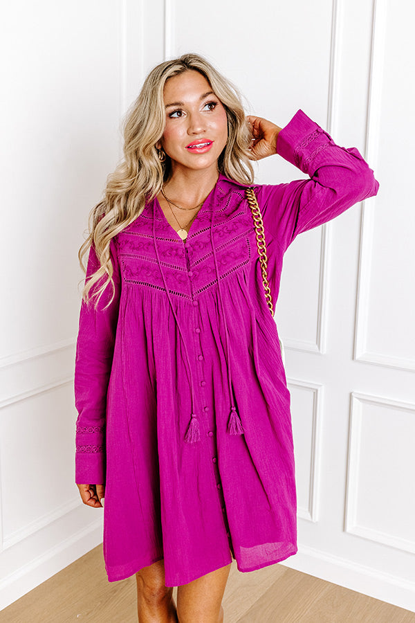 Memory Mile Embroidered Shift Dress