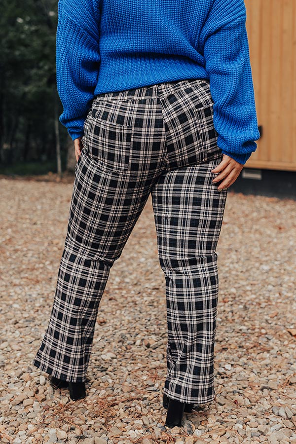 The Bolton High Waist Plaid Pants Curves