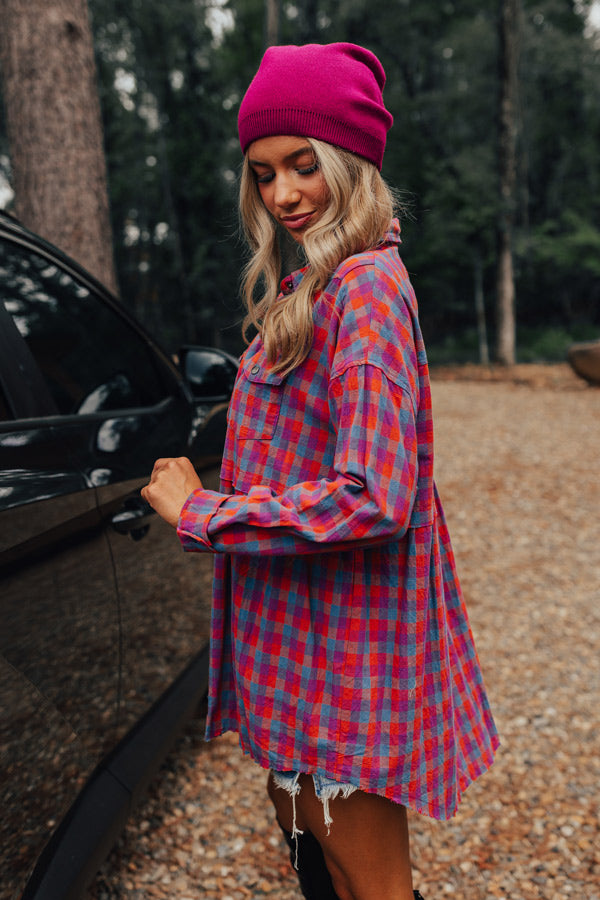 Save Your Seat Plaid Tunic