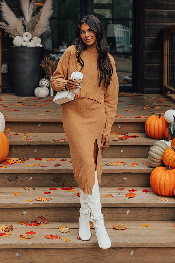 Cozy Outing Knit Skirt