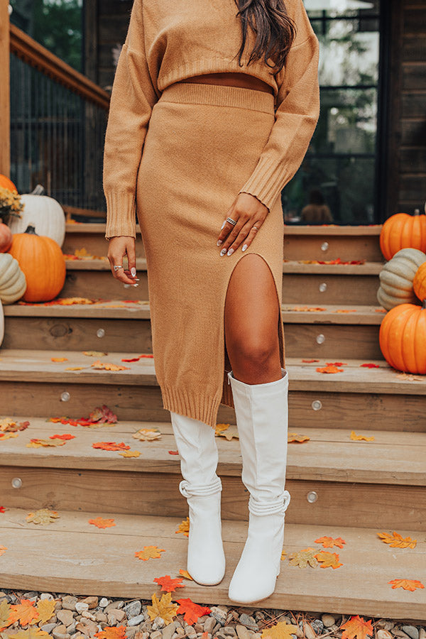 Cozy Outing Knit Skirt