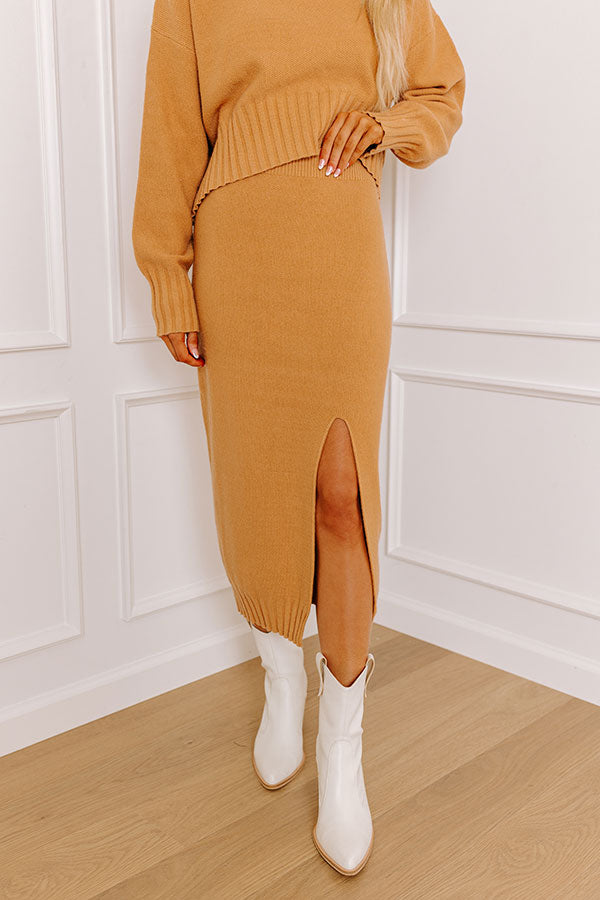 Cozy Outing Knit Skirt