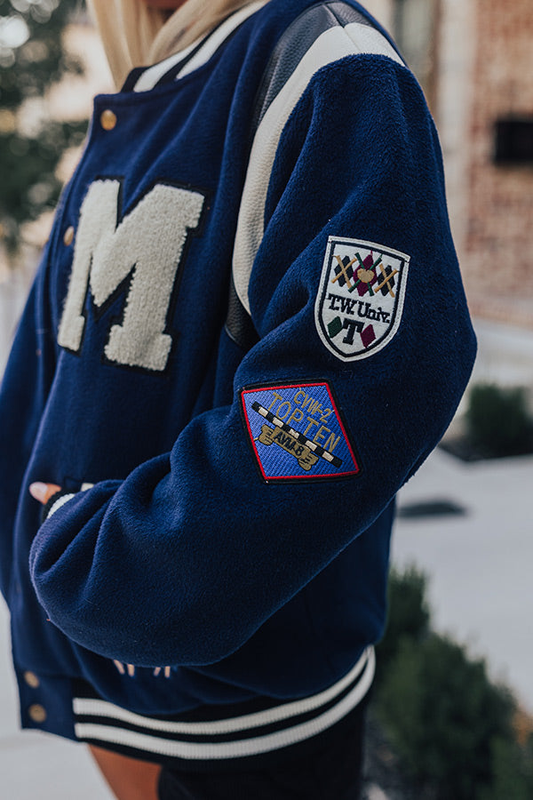 Spotlight Delight Varsity Jacket
