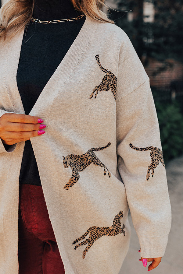 Cooler Weather Wishes Cardigan In Birch Curves
