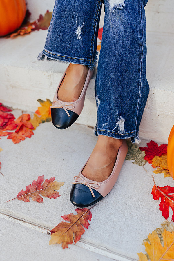 The Annie Faux Leather Flat