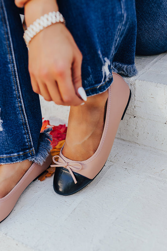 The Annie Faux Leather Flat