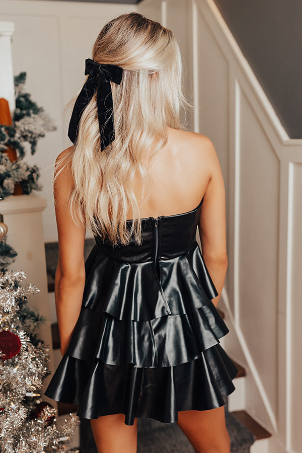 Legacy Of Luxury Faux Leather Mini Dress