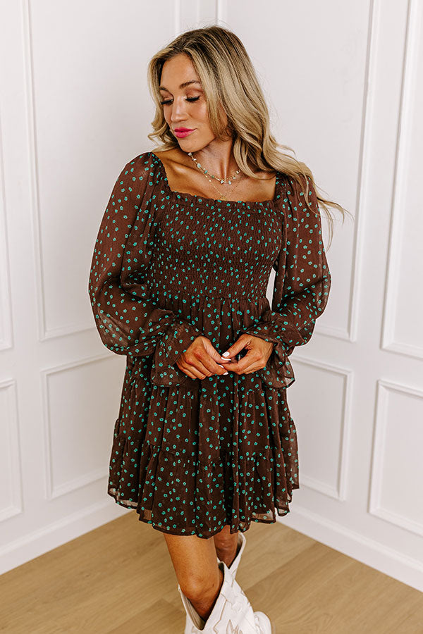 Slow Your Roll Smocked Mini Dress
