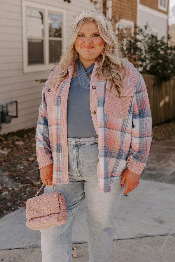 So Plaid You're Mine Jacket Curves