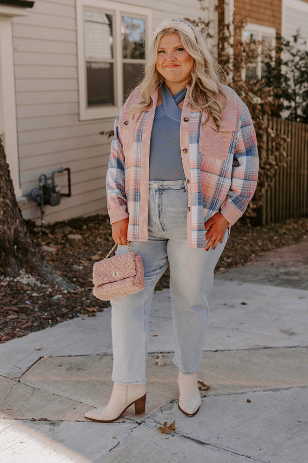 So Plaid You're Mine Jacket Curves