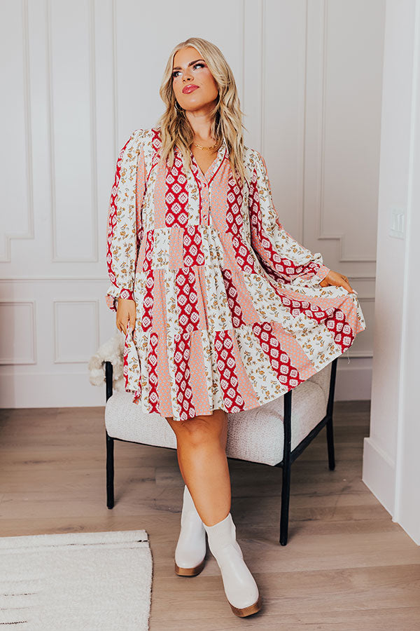 Couture Charm Floral Dress Curves