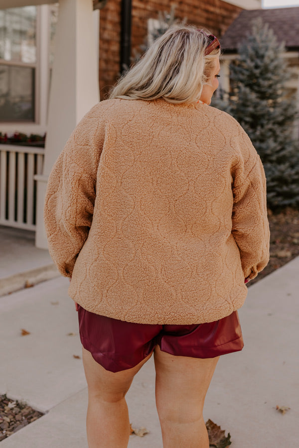 Cozy Darling Sherpa Jacket Curves
