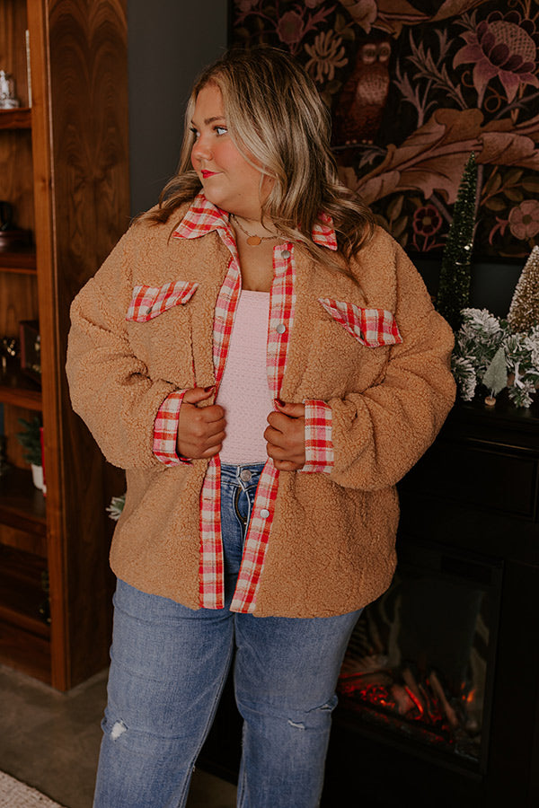 Cozy Darling Sherpa Jacket Curves