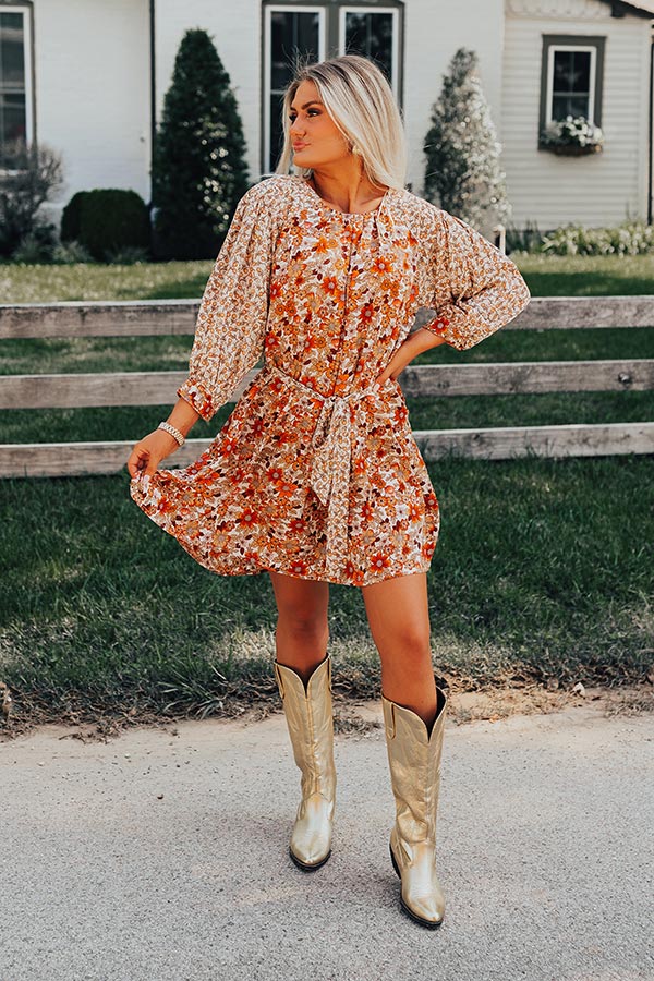 date night mini dress Date Night Darling Floral Mini Dress