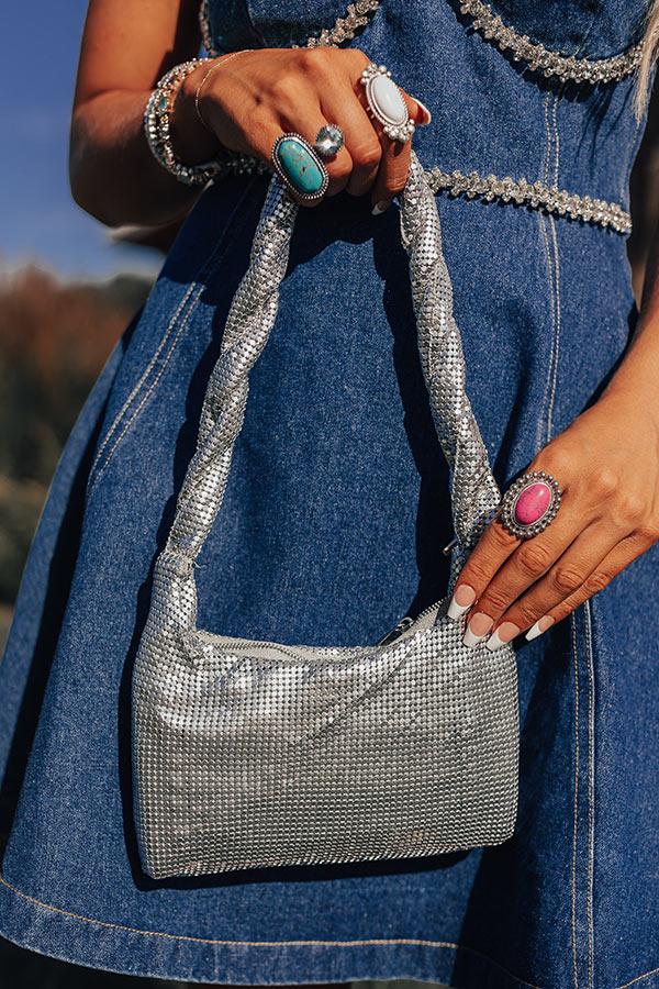 It's Show Biz Purse In Silver