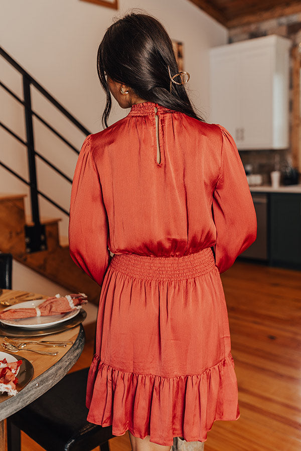 Living In The Moment Dress In Rustic Rose