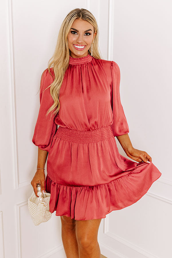 Living In The Moment Dress In Rustic Rose
