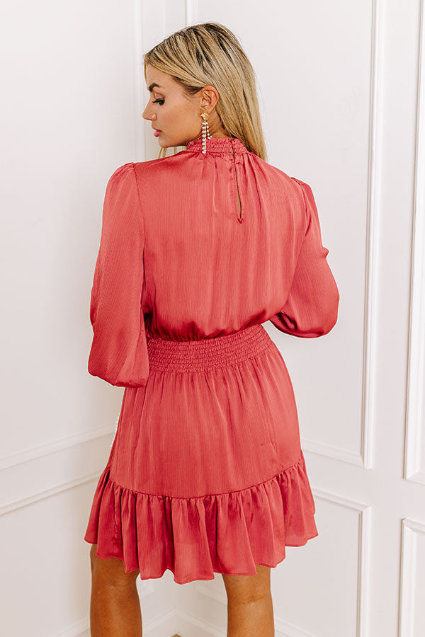 Living In The Moment Dress In Rustic Rose