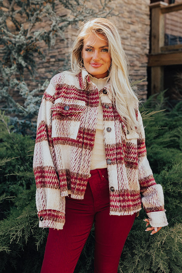 Mulled Wine Plaid Jacket