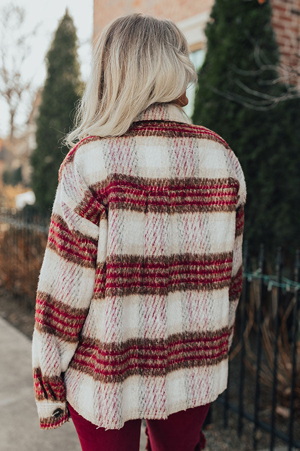 Mulled Wine Plaid Jacket