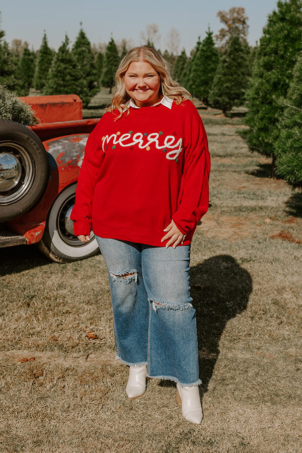 Verry Merry Knit Sweater Curves