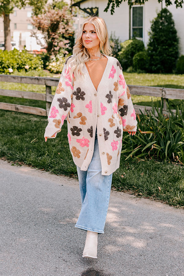 Good Times Floral Cardigan Curves