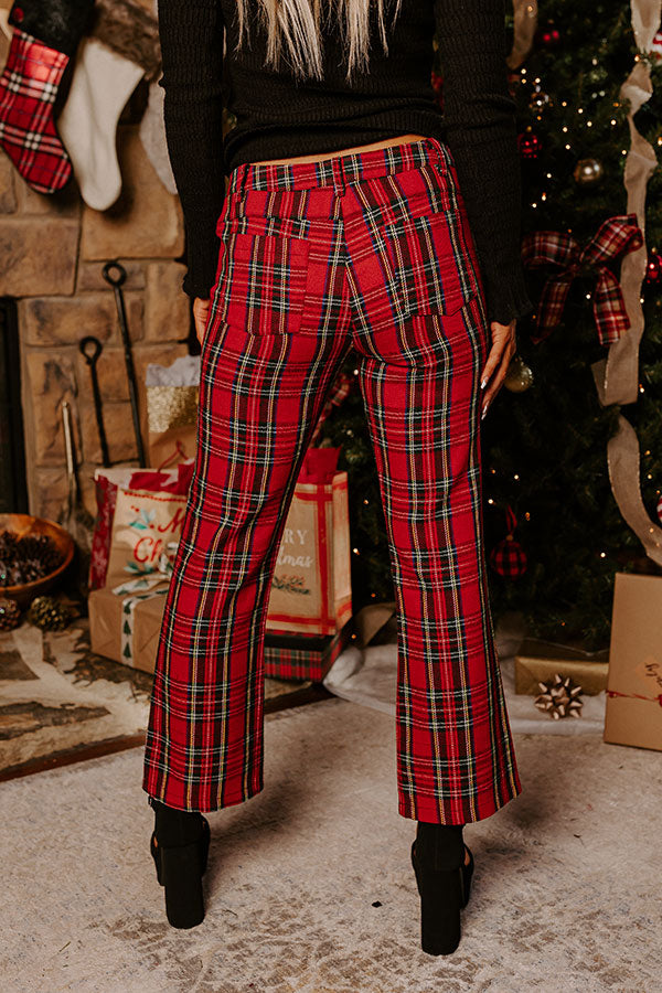 Festival Feels High Waist Plaid Pants