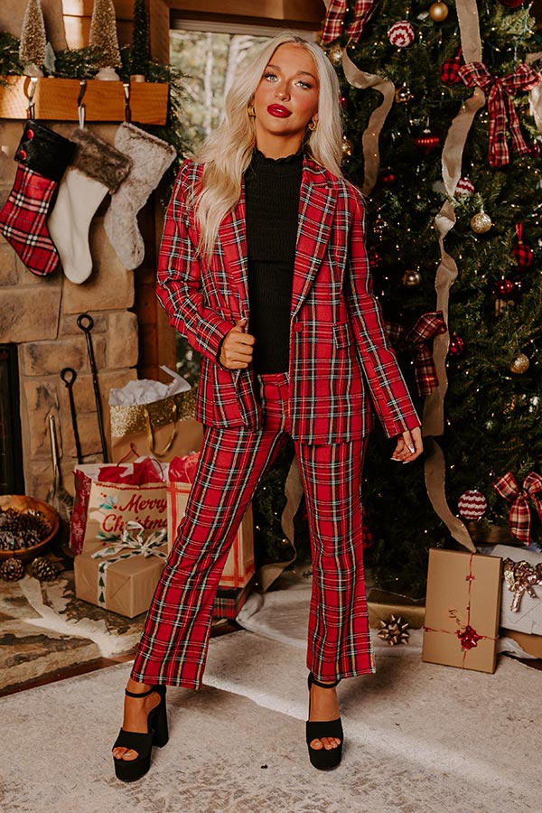 Festival Feels Plaid Blazer