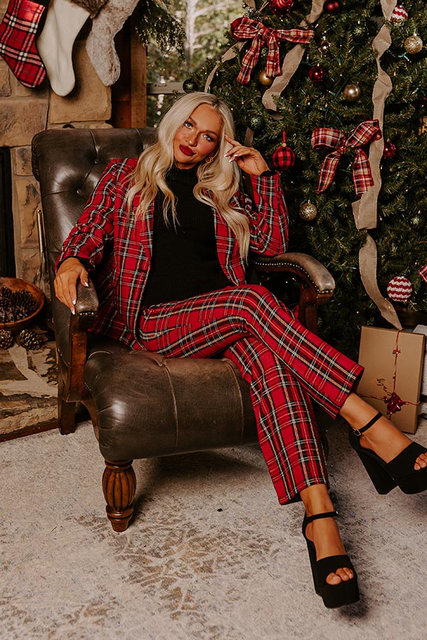Festival Feels Plaid Blazer