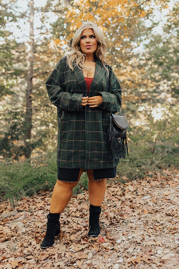Oak & Maple Plaid Coat Curves