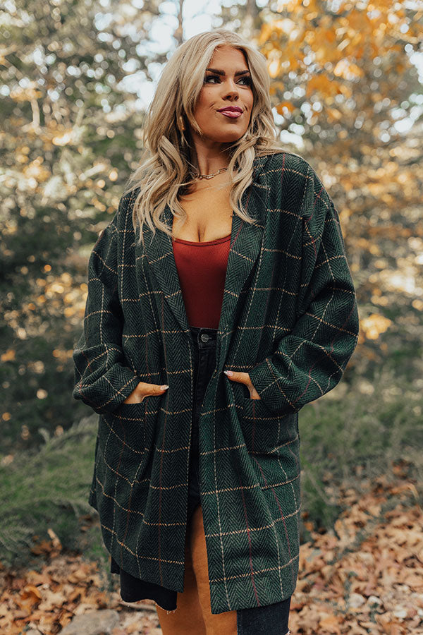 Oak & Maple Plaid Coat Curves