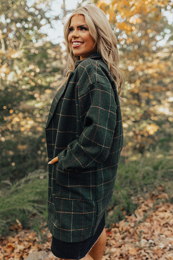 Oak & Maple Plaid Coat Curves