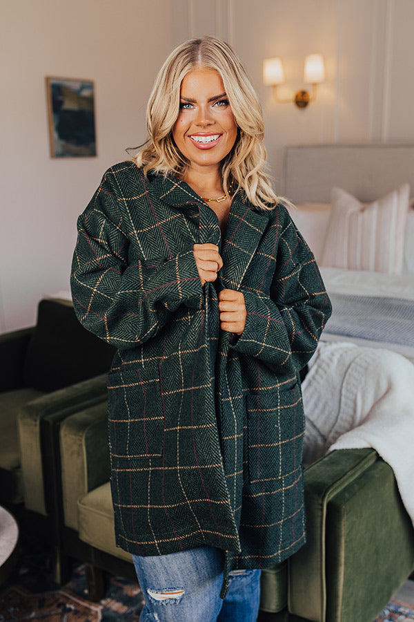 Oak & Maple Plaid Coat Curves