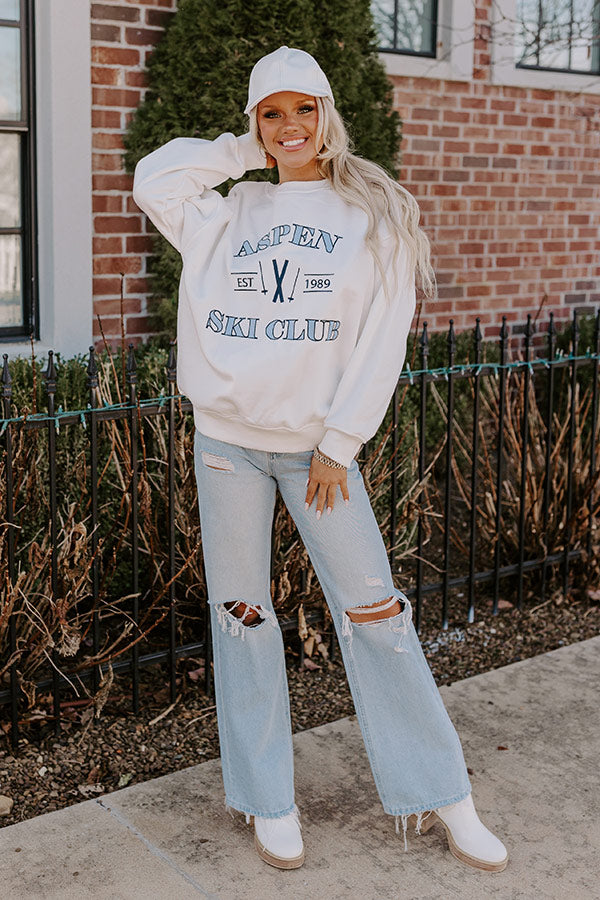 Aspen Ski Club Embroidered Sweatshirt