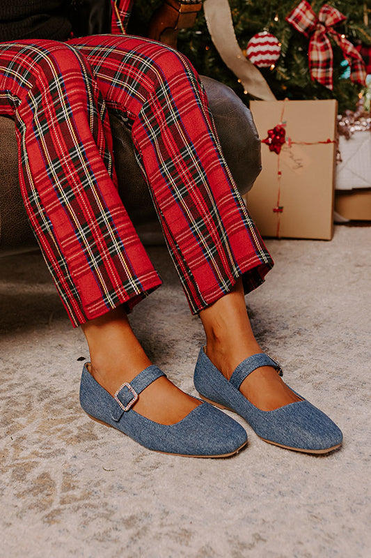 Paris Dreaming Denim Flat in Medium Wash