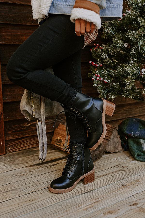 The Prescott Faux Leather Combat Boot