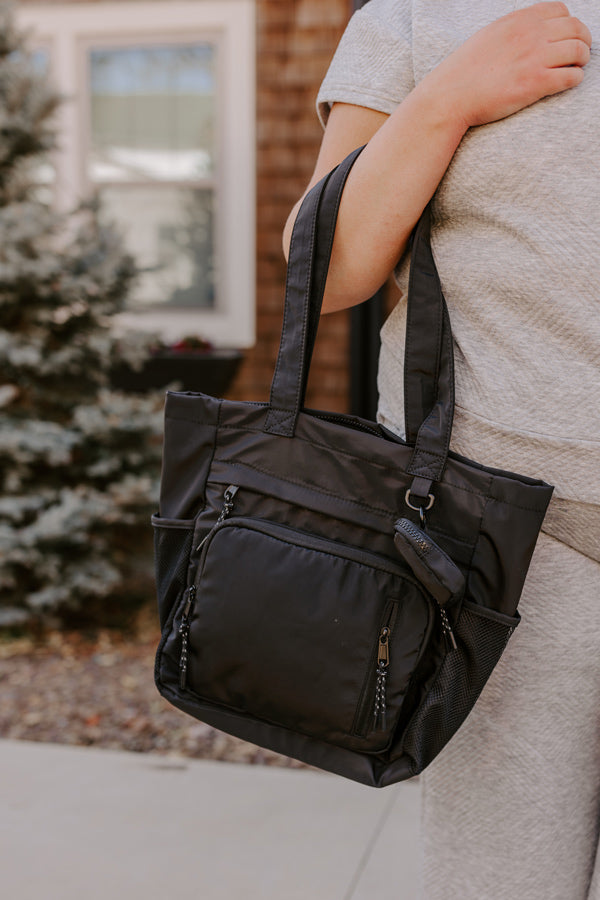 Tomorrow Is A New Day Tote In Black
