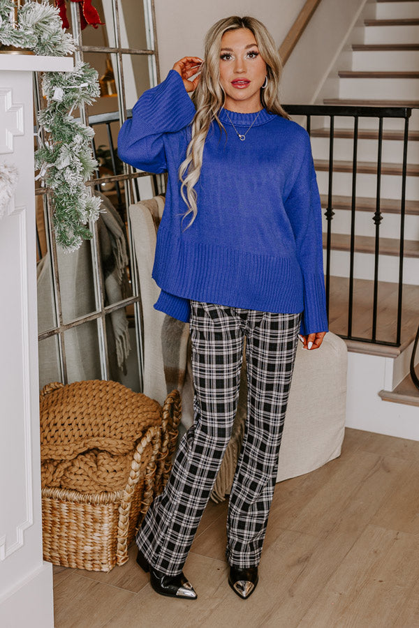 Under The Clouds Sweater In Royal Blue