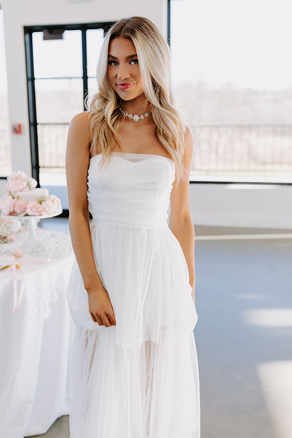First Kiss Moment Tiered Maxi Dress