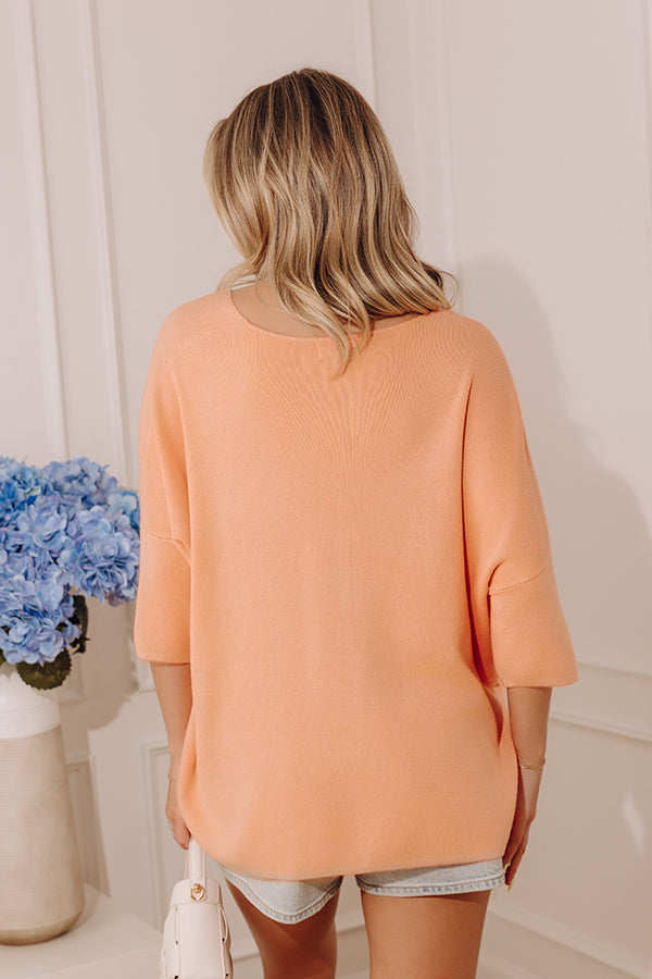 Casual Chic Shift Top in Light Coral