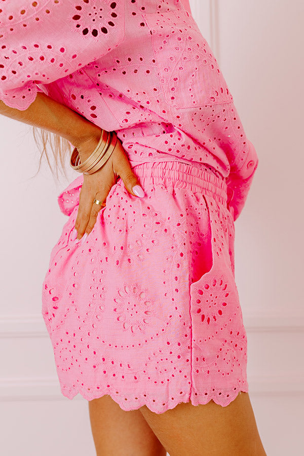 Vacay All Day Eyelet Shorts