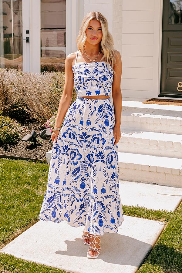 Mediterranean Getaway Crop Top