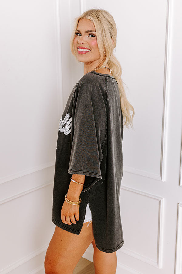 Football Mom Embellished Top Curves