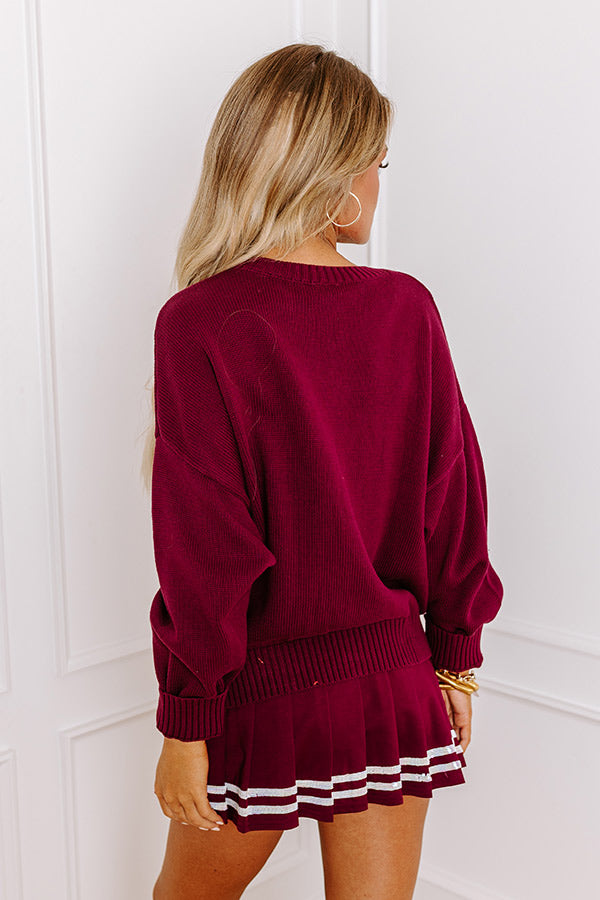 Texas Embellished Knit Sweater