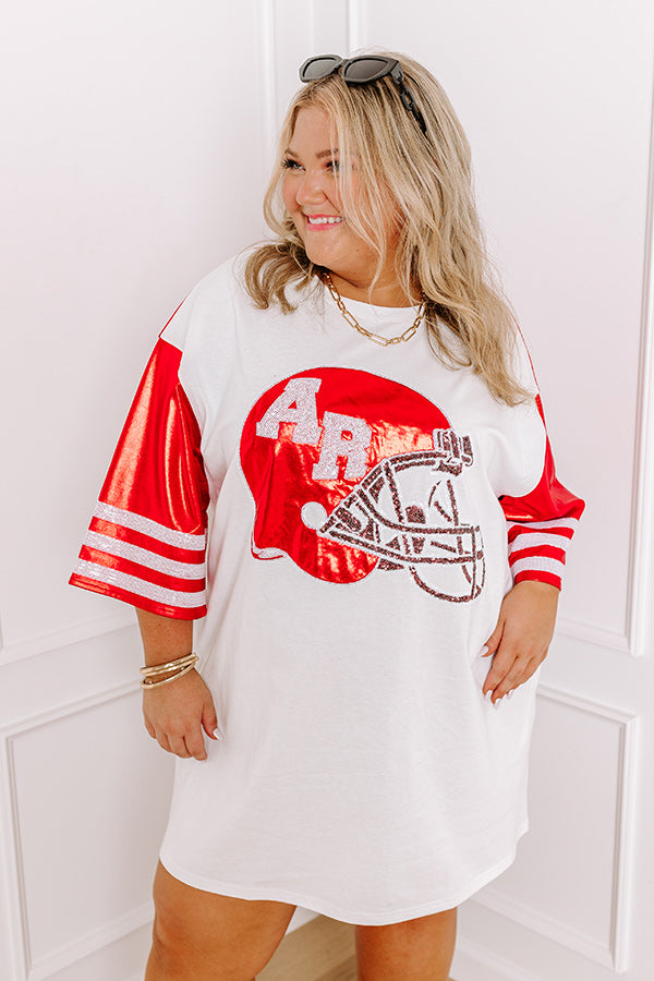 State Pride Sequin Mini Dress in Arkansas Curves