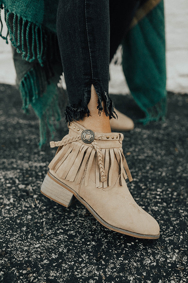 The Saylor Fringe Bootie