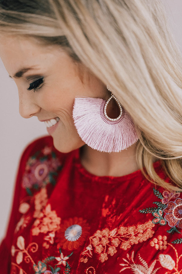 Twilight Terrace Earrings In Dusty Purple