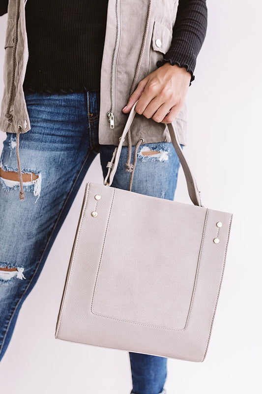 Jetset To Italy Tote in Light Taupe
