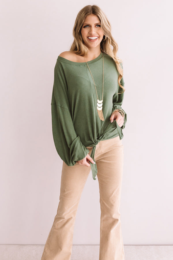 In Midtown Manhattan Shift Top In Olive