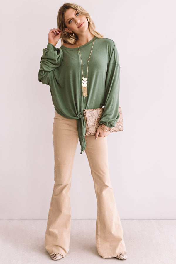 In Midtown Manhattan Shift Top In Olive